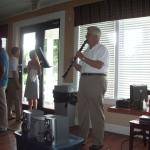 Carl playing at rehearsal dinner 2