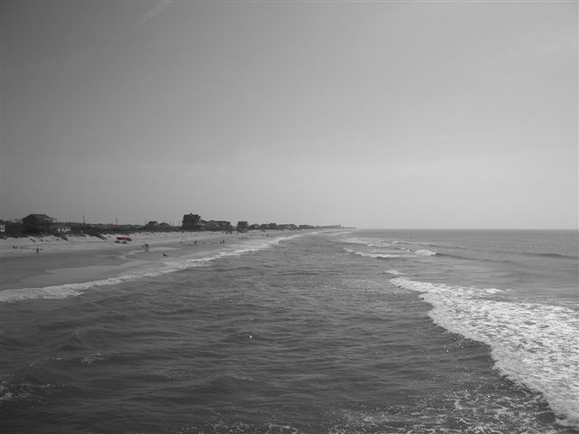 from pier at Topsail Is. June 2009