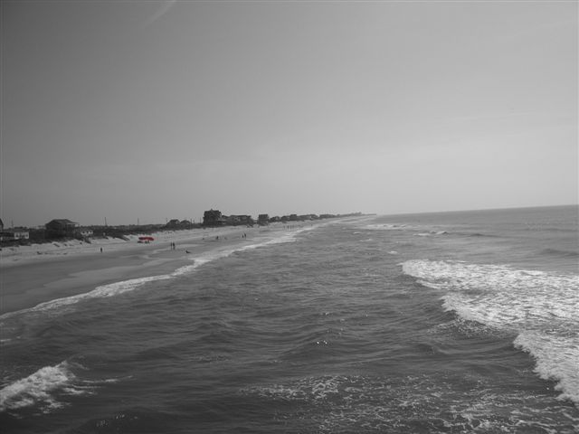 from pier at Topsail Island June 2009