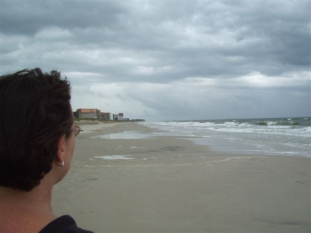 Marcia on beach June 17 2009